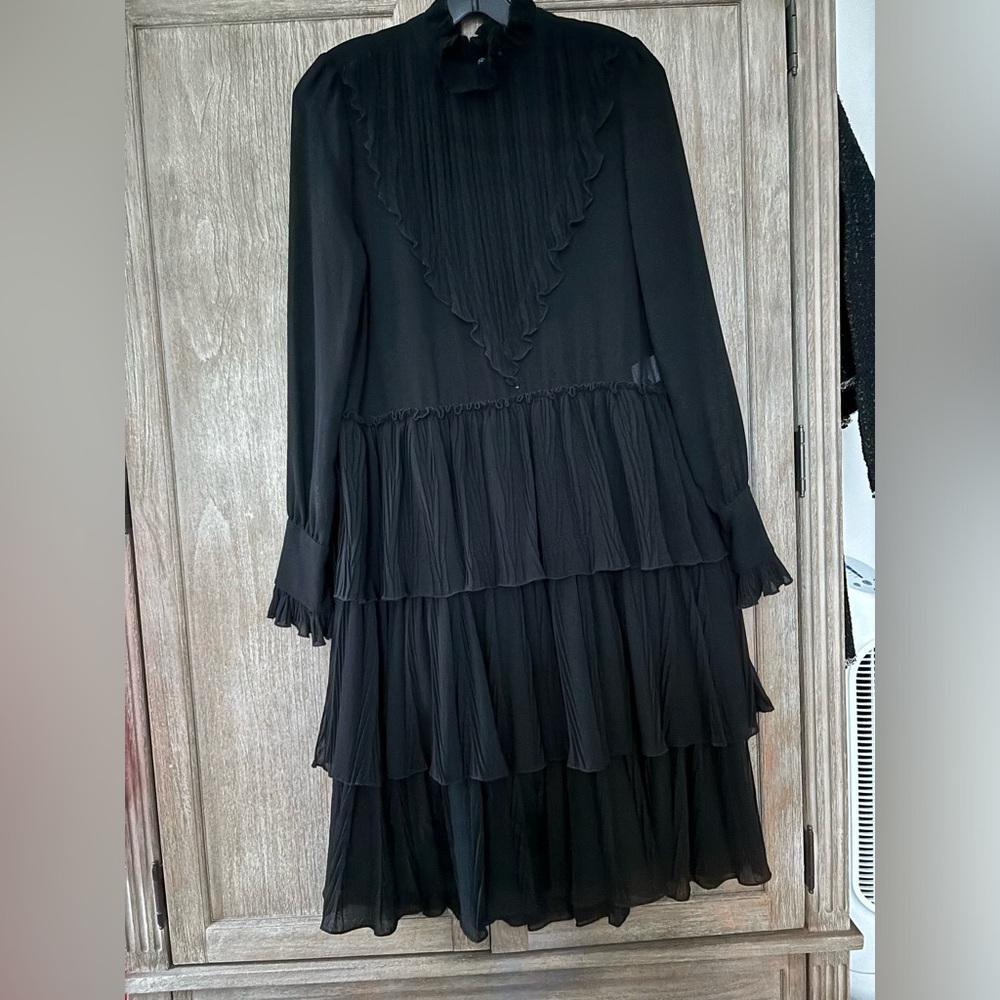 See by Chloe, size 38, black long sleeve dress